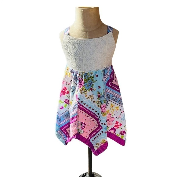 BLUEBERI BOULEVARD BABY GIRL HANDKERCHIEF DRESS SIZE 18 MONTHS - Picture 7 of 9